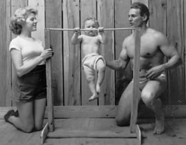 Bodybuilder's Family, 1949, Chicago, Stanley Kubrick, Photog.
