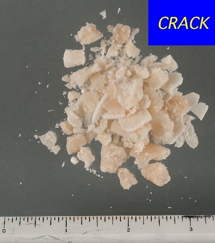 color photo of crack cocaine