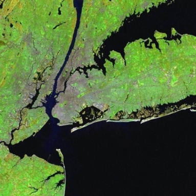New York city Landsat photo
