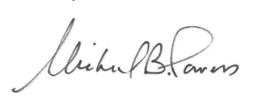 Signature of Michael B. Powers, NYSCOPBA President