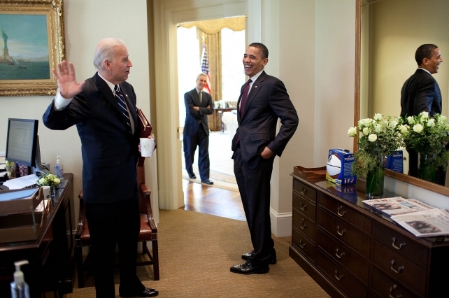 Obama and Biden in White House