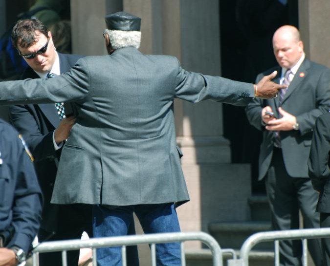 Secret Service Agent Examines Someone, 2010