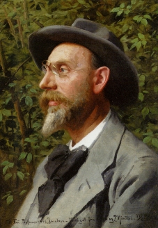 Peder Mork Monsted, Portraet Af Professor Jacobsen, 1918
