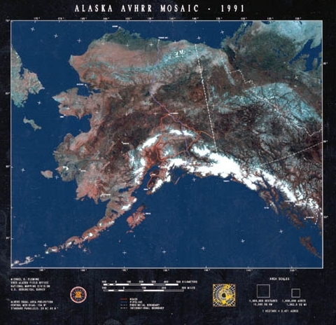 overhead photo of Alaska