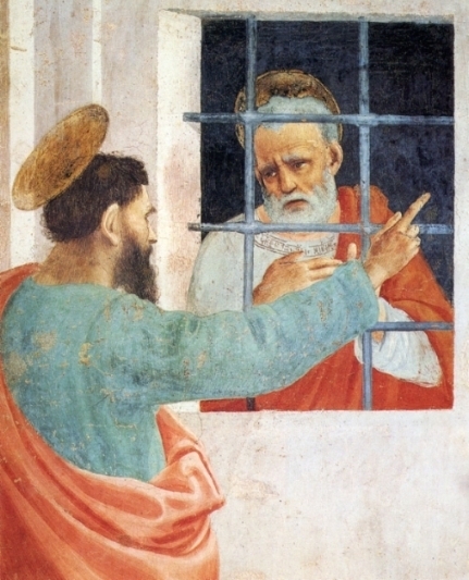 St. Peter Visited In Jail By St. Paul, Filippino Lippi