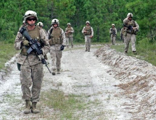 Training New Marines, Lejeune, 2011