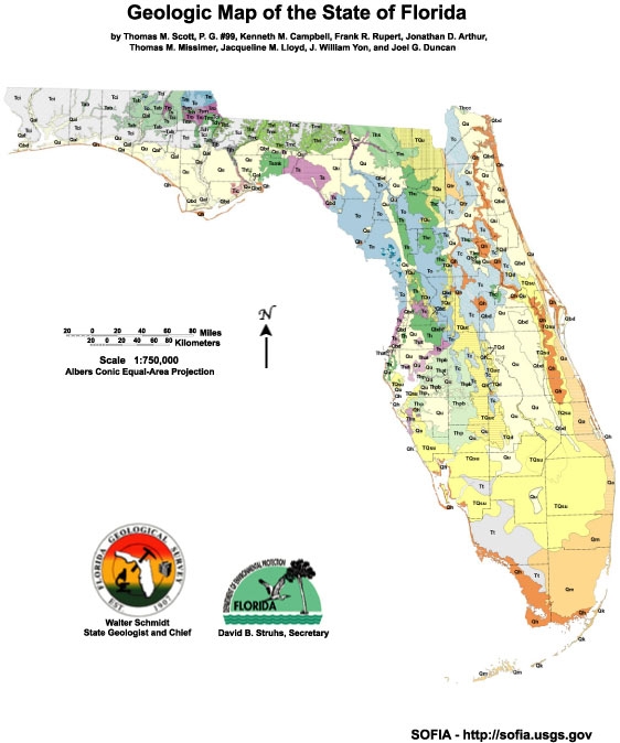Florida geology map