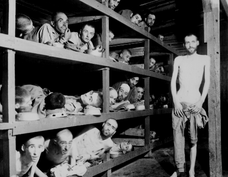 Buchenwald Kz Workers in Dormitory 1945