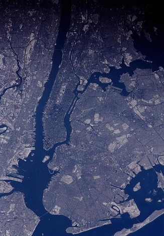 NASA color photo of New York City